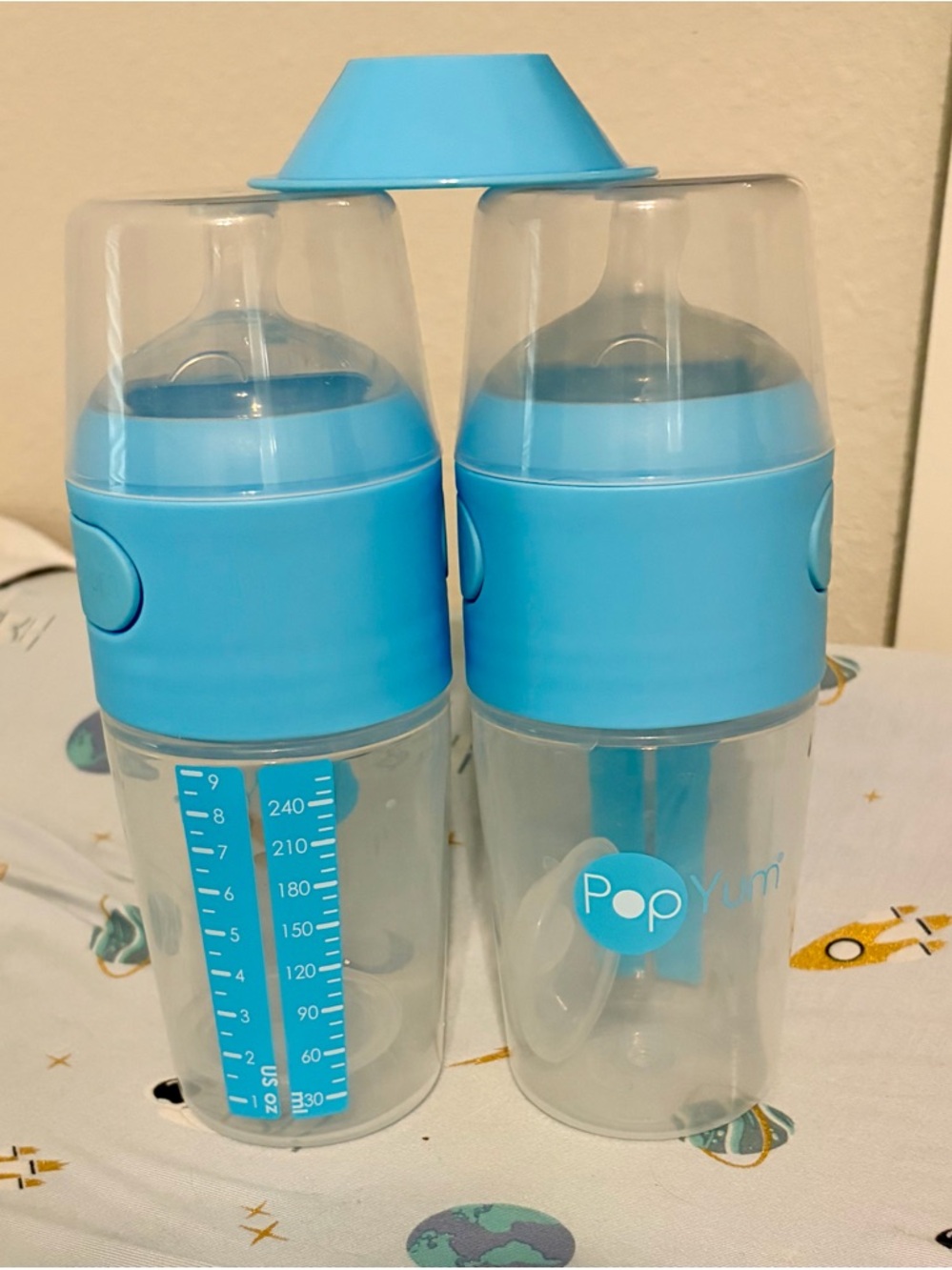 Blue Baby Bottle Set - 2 Pack